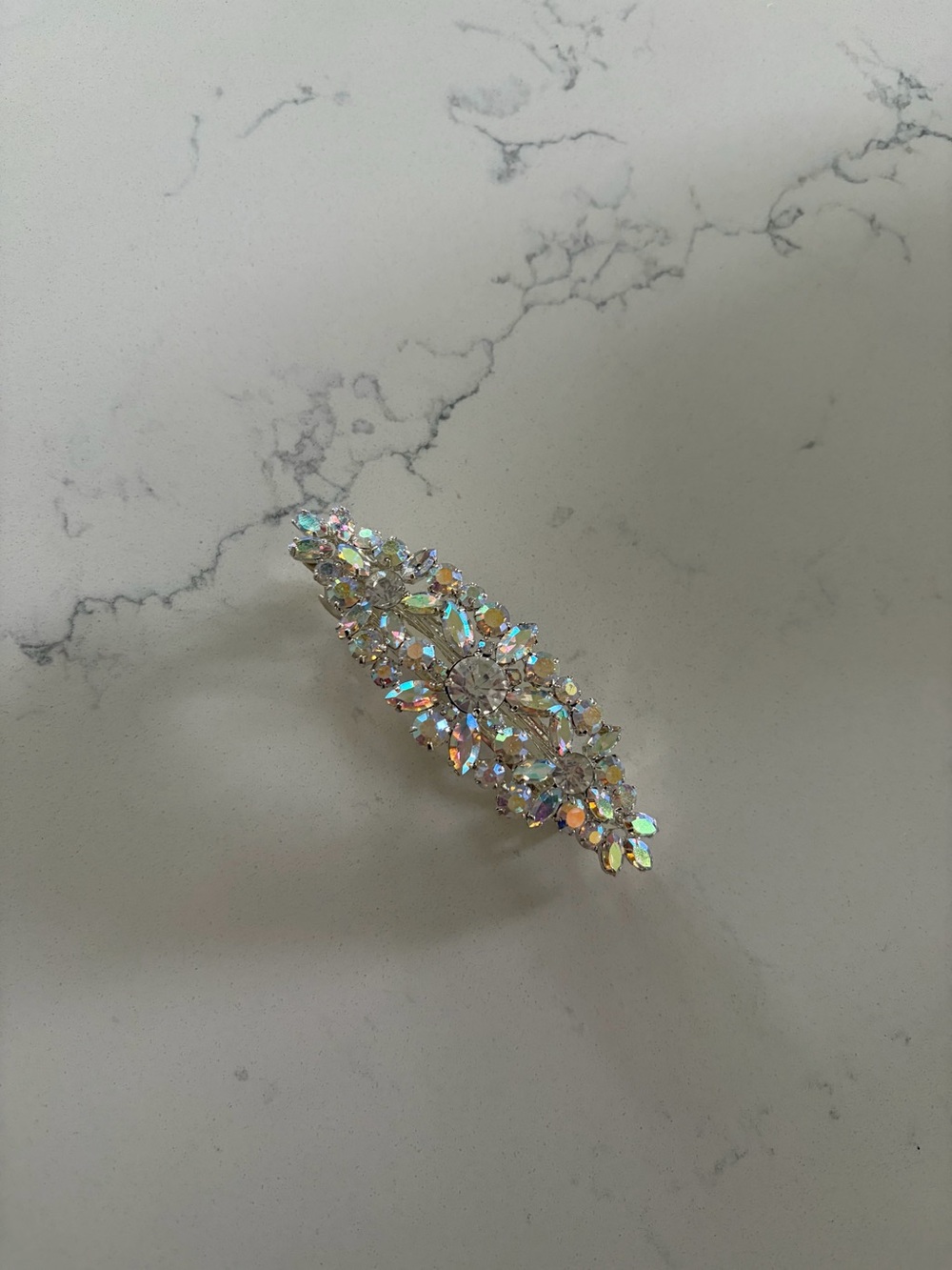 Claire's Iridescent Crystal Multicolored Hair Barrette - Women’s One Size